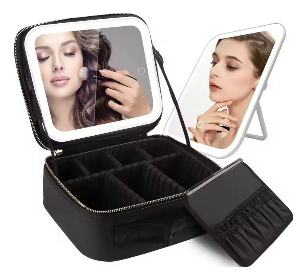 Bolso De Maquillaje Con Luz Led Recargable