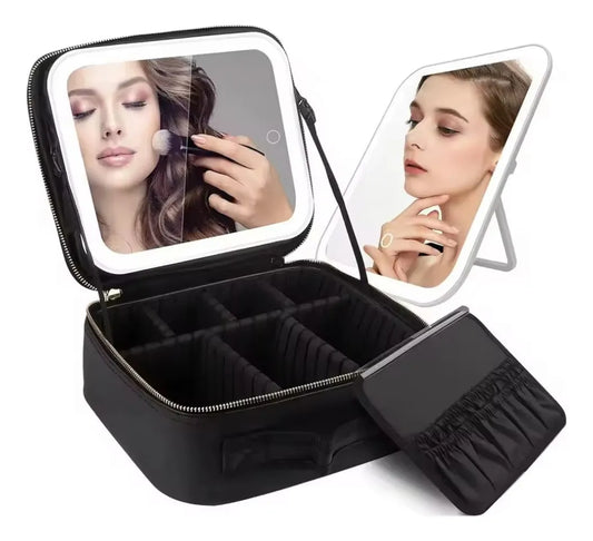 Bolso De Maquillaje Con Luz Led Recargable