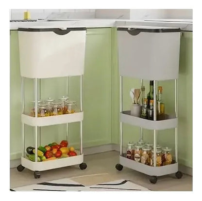 Estante Organizador Vertical con Tacho – Almacenaje Multifunción