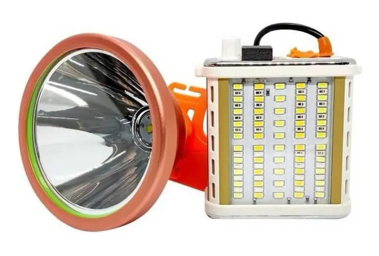 Foco Led Caza 800w Largo Alcance Linterna Minera Usb Camping