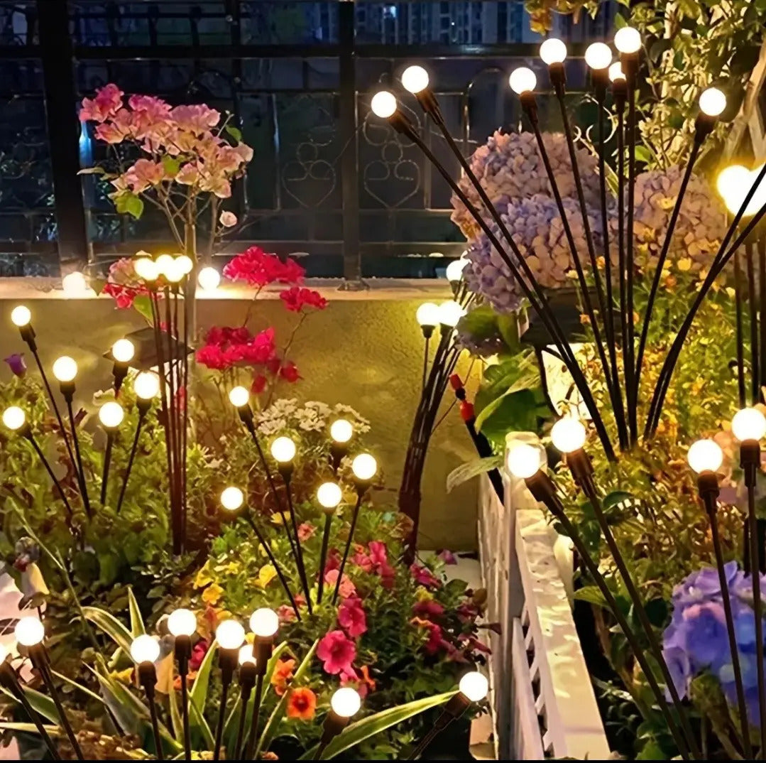 Luces LED Solares Luciérnagas para Jardín y Terraza – Pack 2 Unidades