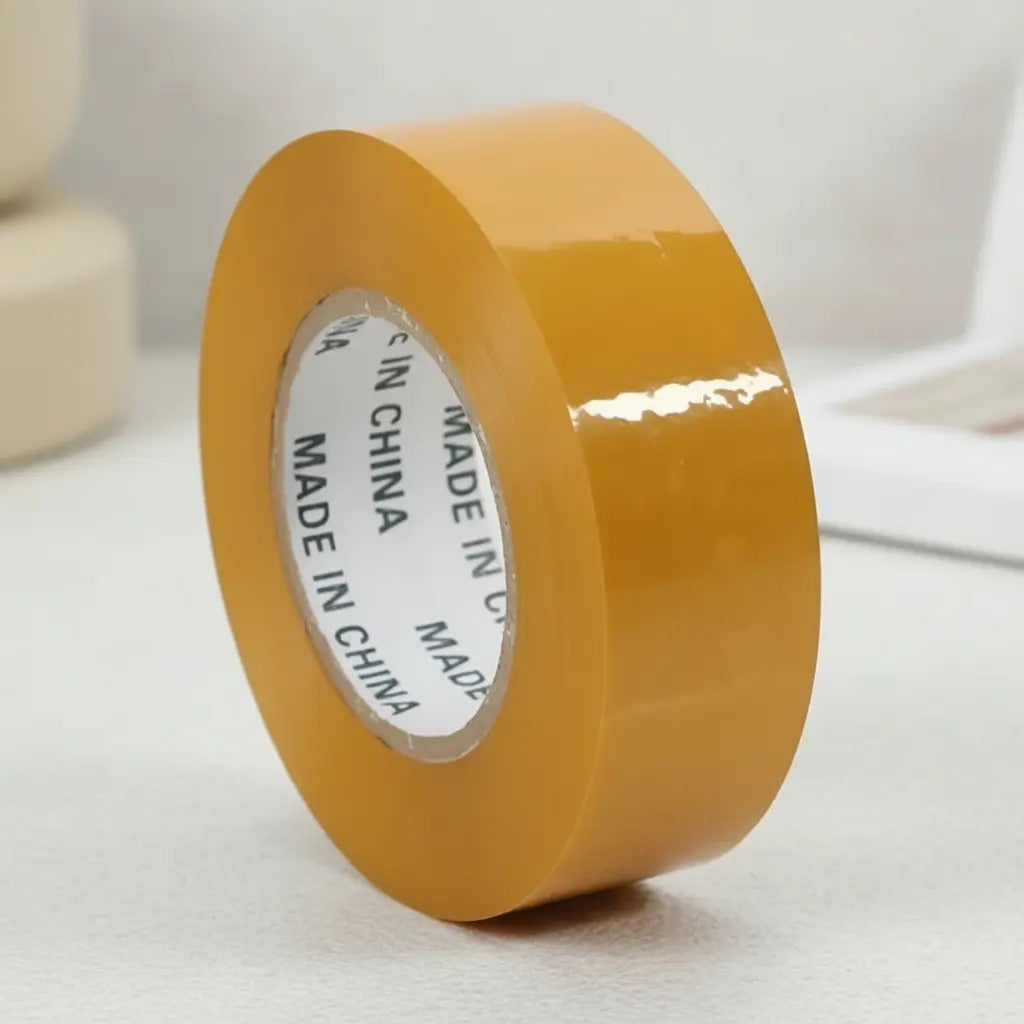 Pack 6 Cinta Adhesiva Huincha De Embalaje Ancho 6cm Amarillo