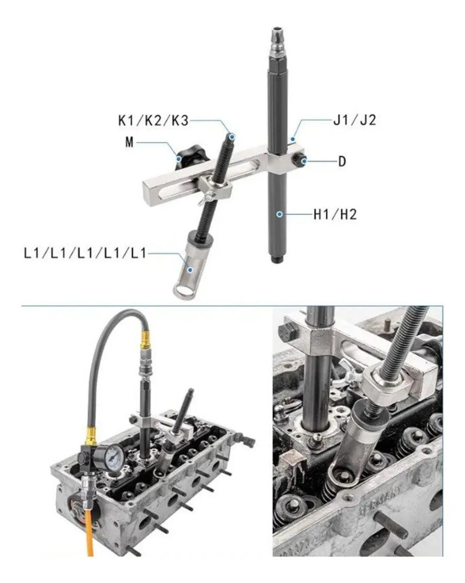 Kit Compresor de Válvulas y Retenes de Culata | OHV OHC Gasolina Diésel