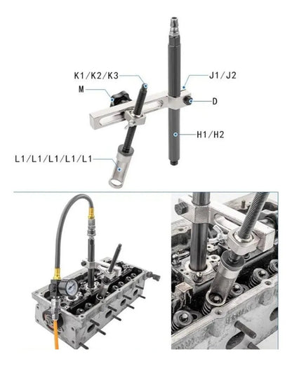Kit Compresor de Válvulas y Retenes de Culata | OHV OHC Gasolina Diésel