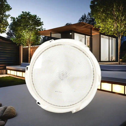 Plafón LED Solar 100W Redondo con Sensor y Control Remoto