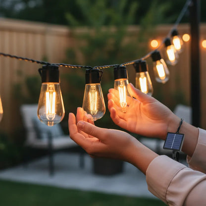 Guirnalda Solar LED Vintage 10 Metros – 10 Ampolletas