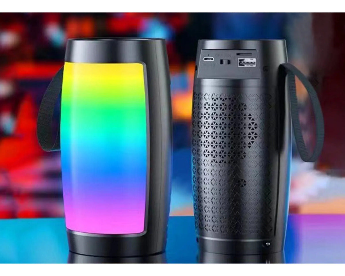 Parlante Bluetooth Portátil con Luces LED RGB