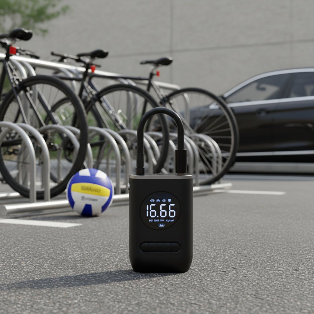 Mini Compresor Eléctrico Portátil 50W Type-C Linterna