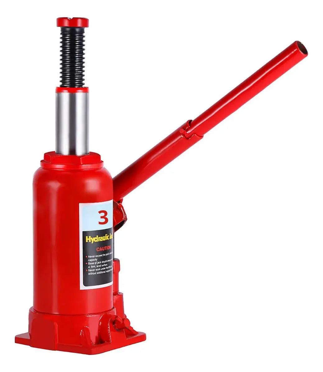 Gata Hidráulica Tipo Botella 3 Ton | Acero 32.5cm