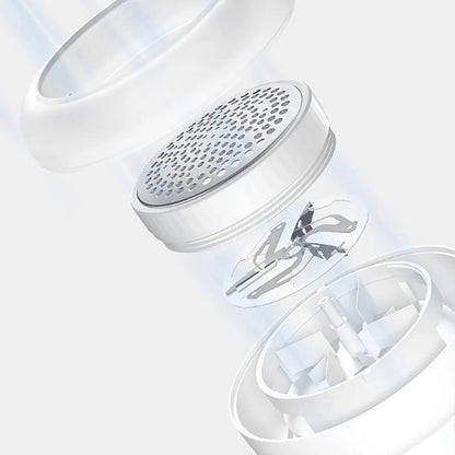 Quitapelusas Eléctrico Portátil | Recargable USB Ropa Tejidos Blanco