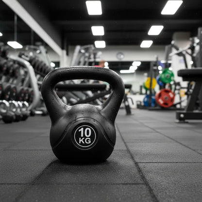 Pesa Rusa Kettlebell 10 kg – PVC Antideslizante para Crossfit Avanzado