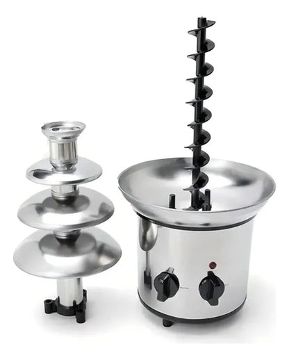 Fuente de Chocolate Fondue 4 Niveles – Acero Inoxidable