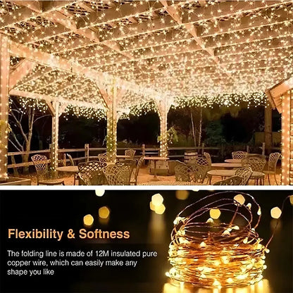 Guirnalda Solar LED Luces Hada 10m IP65 – Pack x3