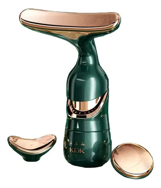 Masajeador Facial Vibratorio Cabeza T | 6000 RPM Reafirmante Dorado