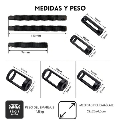 Kit Extractor Válvulas Automotriz Universal 10 Piezas – 5 Medidas
