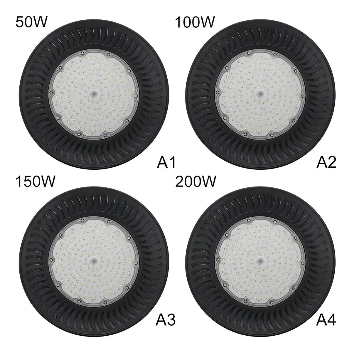 Campana LED UFO 200W Industrial IP65 Chip Epistar Luz Fría 40.000h