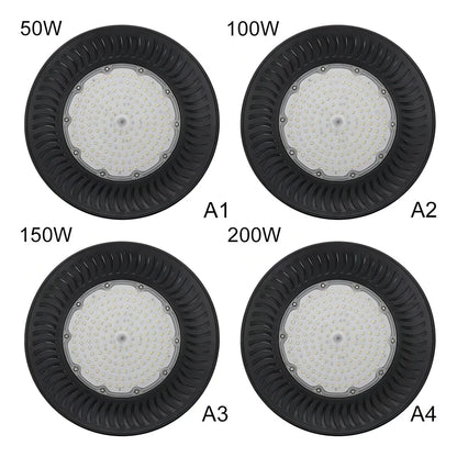 Campana LED UFO 200W Industrial IP65 Chip Epistar Luz Fría 40.000h