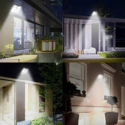 2 Focos Solar LED  con Sensor de Movimiento | IP65 3 Modos