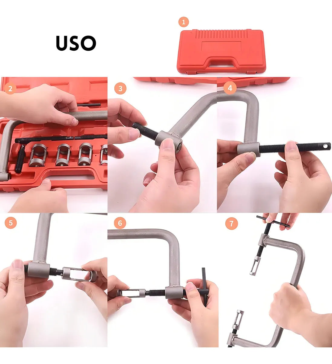 Kit Extractor Válvulas Automotriz Universal 10 Piezas – 5 Medidas