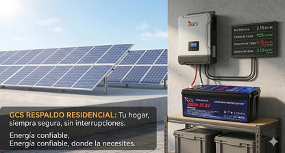 Batería LiFePO4 24V 200Ah con BMS – 6000 Ciclos para Sistemas Solares de Alta Potencia