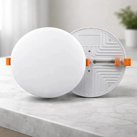 2 Focos Embutidos Led 24w Adaptable Redondo Luz Blanca Fria