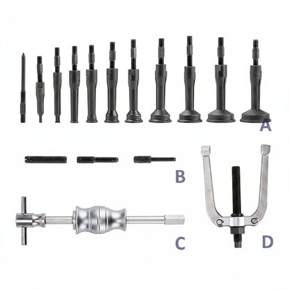 Set Extractor Rodamientos Internos 16 Piezas 858mm Dados