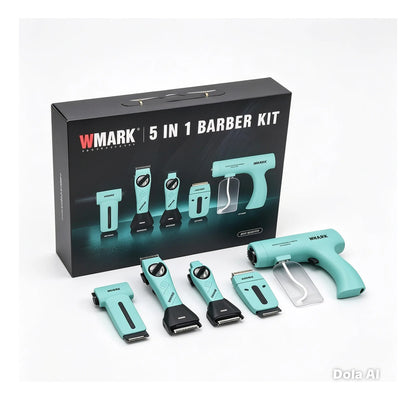 Cortadora de Cabello Profesional Wmark NG-8837 Kit 5 en 1