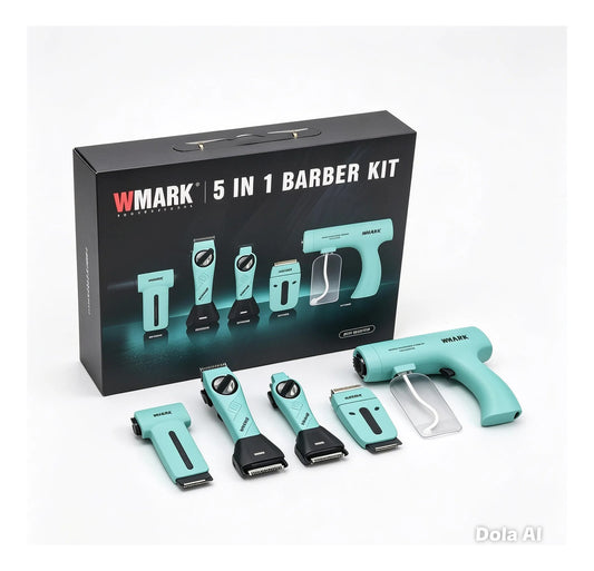 Cortadora de Cabello Profesional Wmark NG-8837 Kit 5 en 1