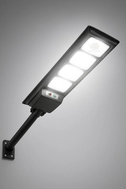 Foco Solar LED 1500W IP67 Sensor Movimiento Control Remoto