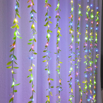 Cortina LED Hiedra Decorativa 200 Luces – Enredadera Artificial