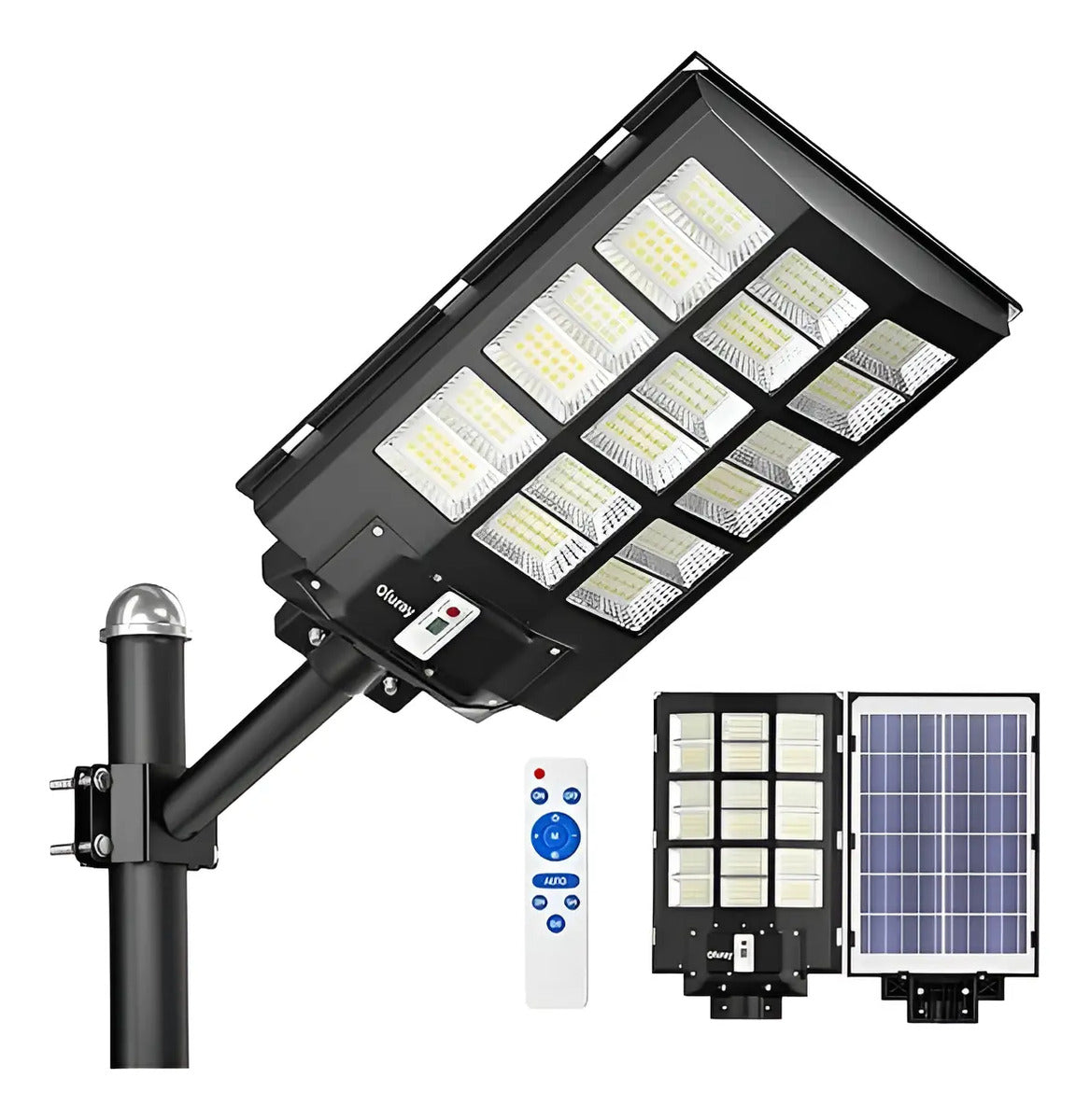 Reflector Solar LED 3000W | IP67 Sensor + Control Remoto + Soporte