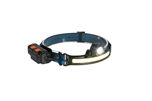 Linterna Frontal LED COB Recargable Type-C Luz Casco y Cabeza