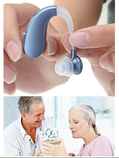 Amplificador Auditivo Retroauricular Recargable USB con Reducción de Ruido