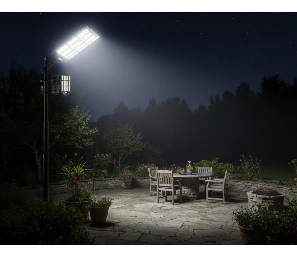 Foco Led Solar Gigante 10000w Potente + Control + Soporte