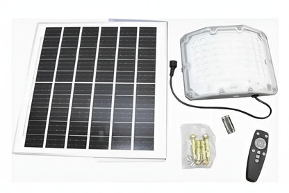 Foco Reflector Solar LED 300W – Panel Independiente, 4 Modos, Control Remoto