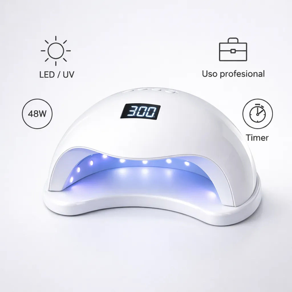 Lámpara Secadora de Uñas LED UV 48W – Manicure Profesional