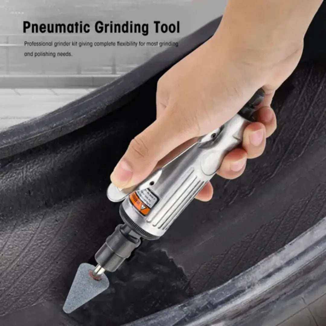 Amoladora Recta Neumática 1/4" con Accesorios | Esmeril de Aire Compacto