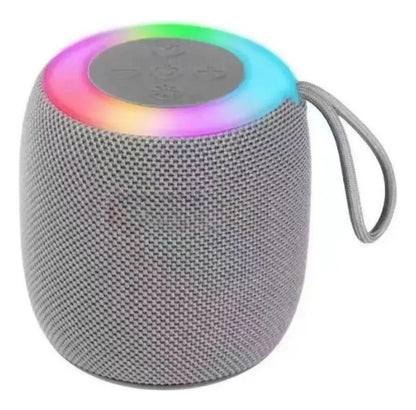 Mini Parlante Bluetooth 5.0 con Luces LED RGB y Bajos Potentes