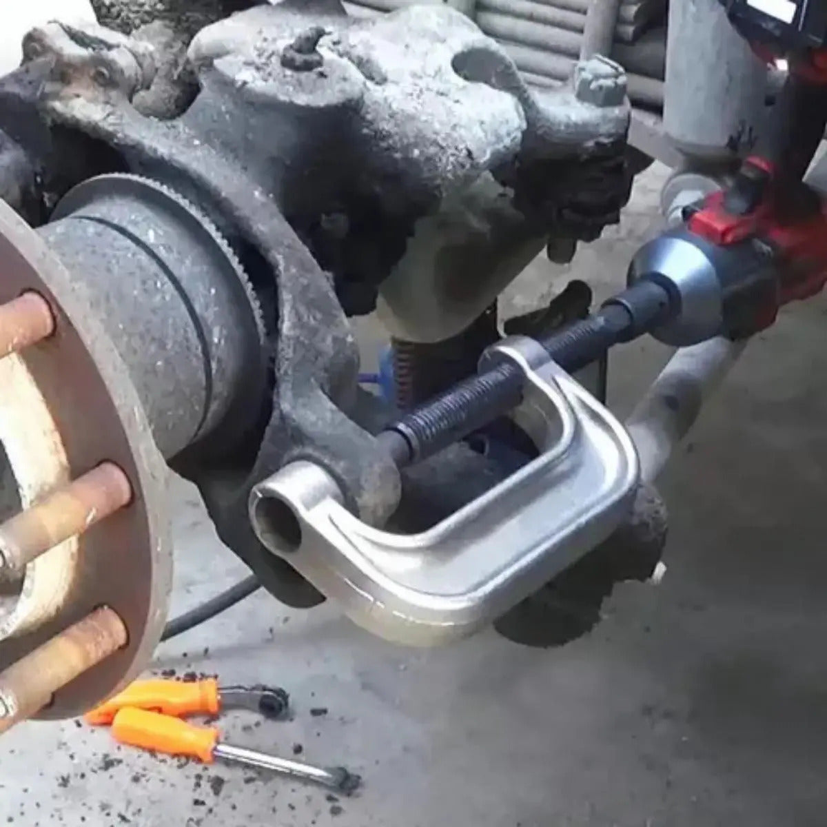 Kit Extractor de Rótulas 4 en 1 con Prensa C | 11 Piezas