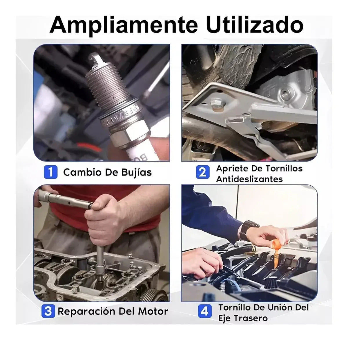 Torquímetro 1/2" 28-210 Nm Llave Dinamométrica Profesional 5 Piezas