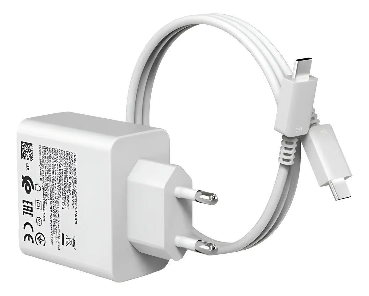 Cargador USB Tipo-C 120W Carga Rápida Eficiencia A++ Cable Incluido