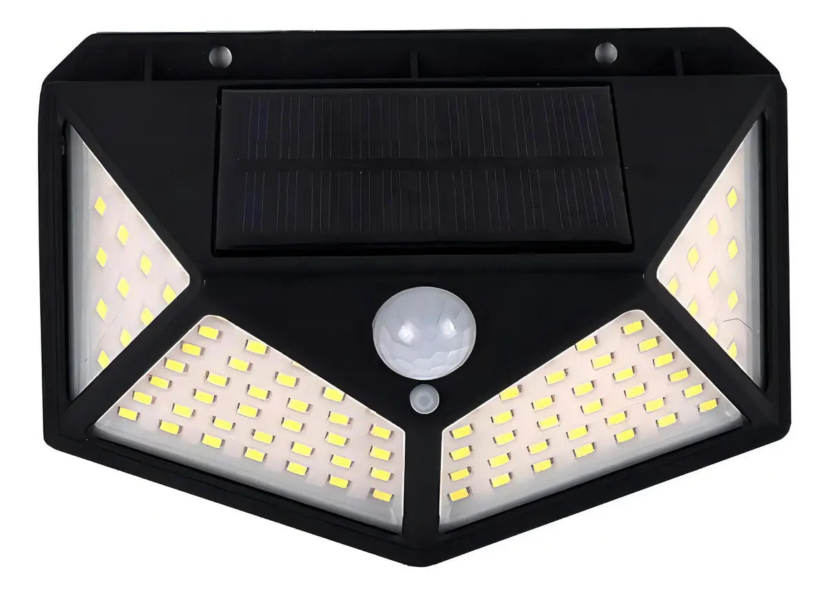 Pack 3 Focos Solares LED Exterior 100 LED con Sensor de Movimiento