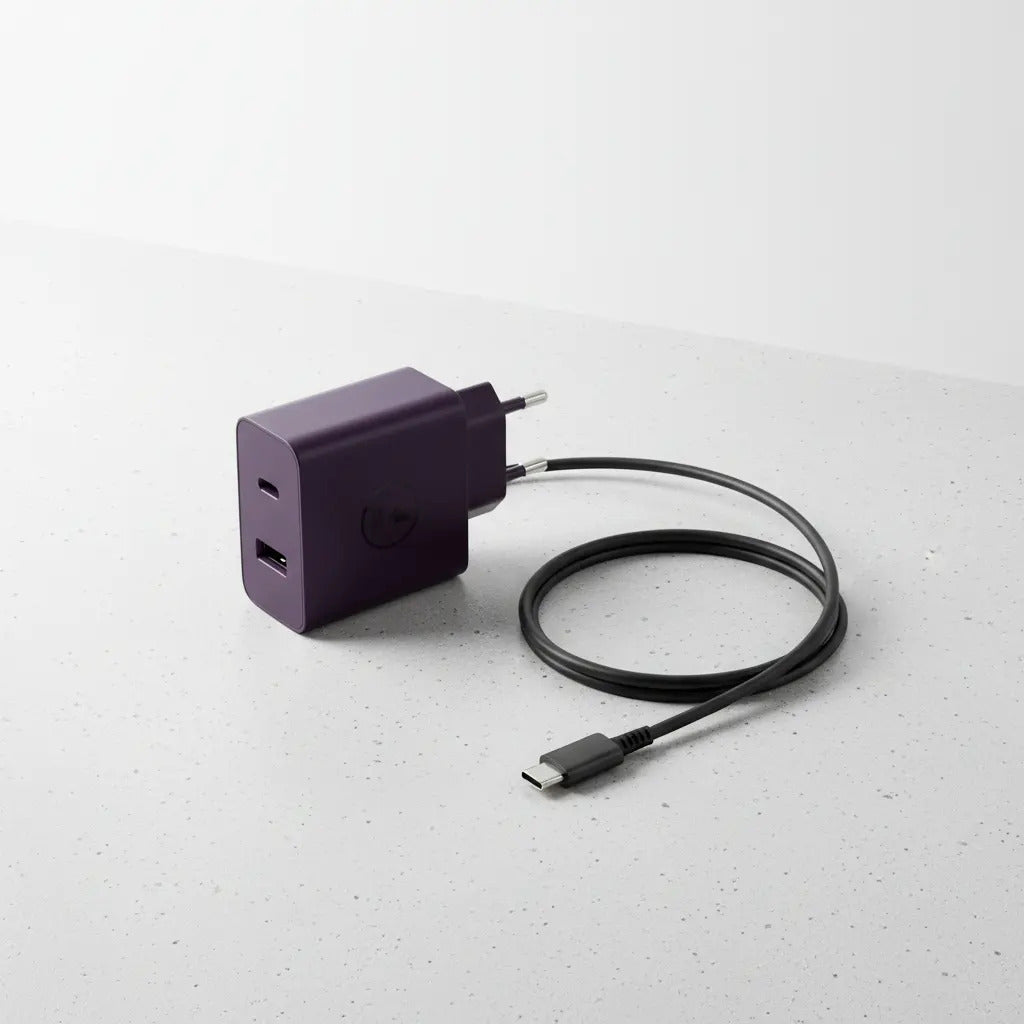 Cargador USB Tipo-C 120W Carga Rápida Eficiencia A++ Cable Incluido