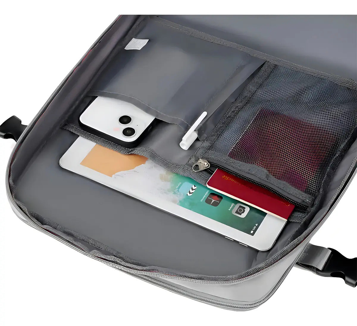 Mochila de Viaje Expandible 45L Impermeable Puerto USB Antirrobo