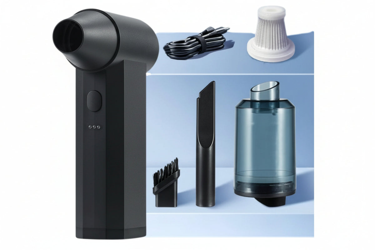 Mini Soplador Aspiradora Inalámbrica 2 en 1 | 3 Potencias | Recargable