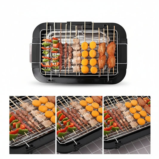 Parrilla Eléctrica 2000W Sin Humo | 5 Temperaturas | Desmontable