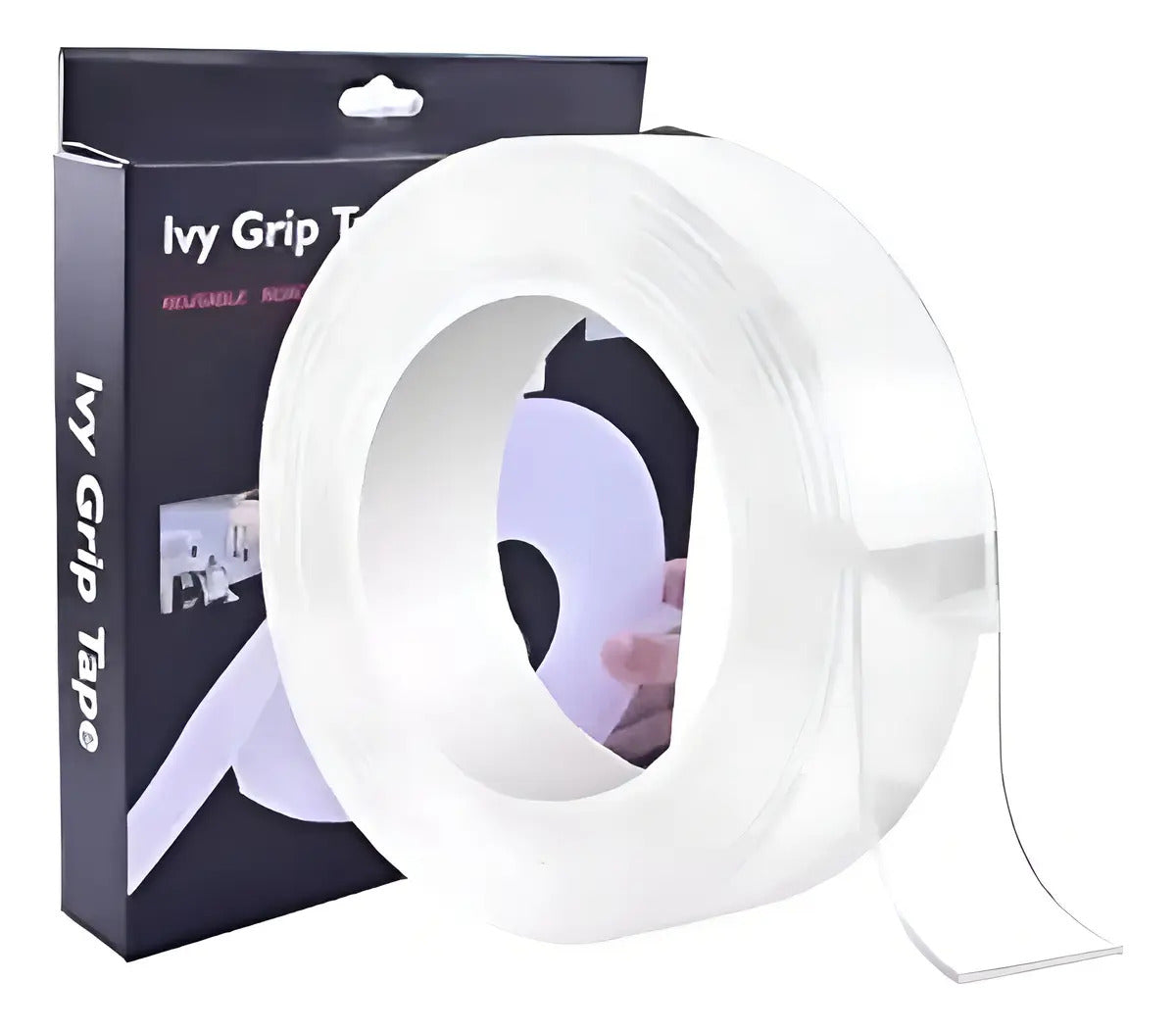 Cinta Doble Contacto Transparente Reutilizable 5 Metros – Grip Tape