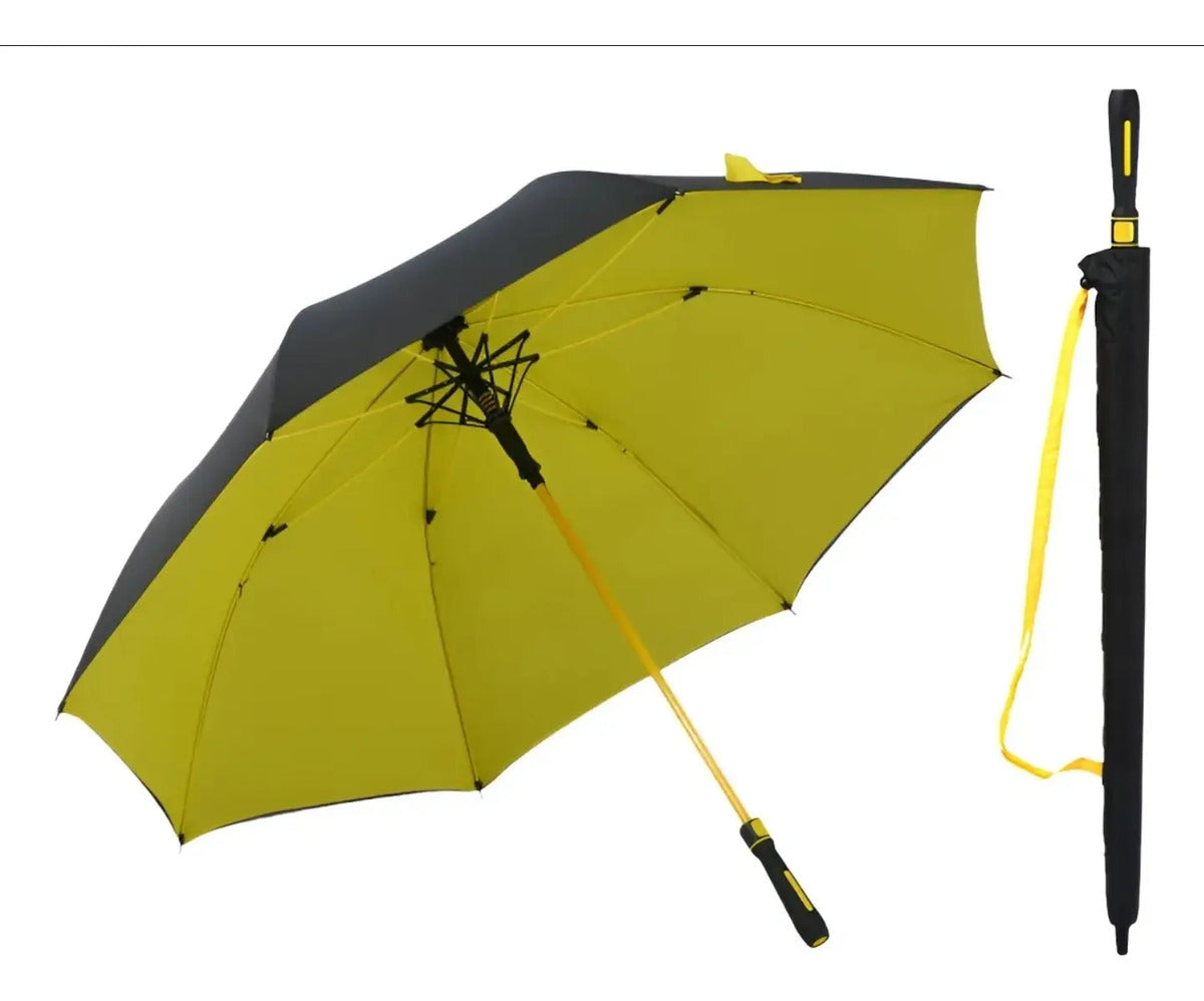 Paraguas Calidad 120cm Reforzado Apertura Fácil Con Funda