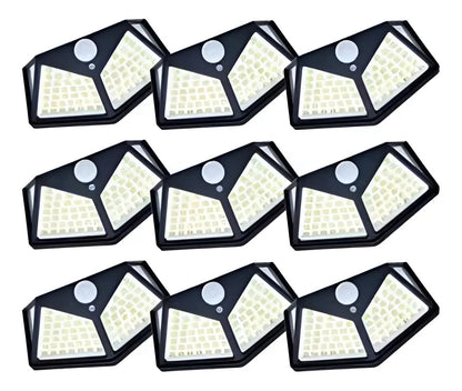 Pack 3 Focos Solares LED Exterior 100 LED con Sensor de Movimiento
