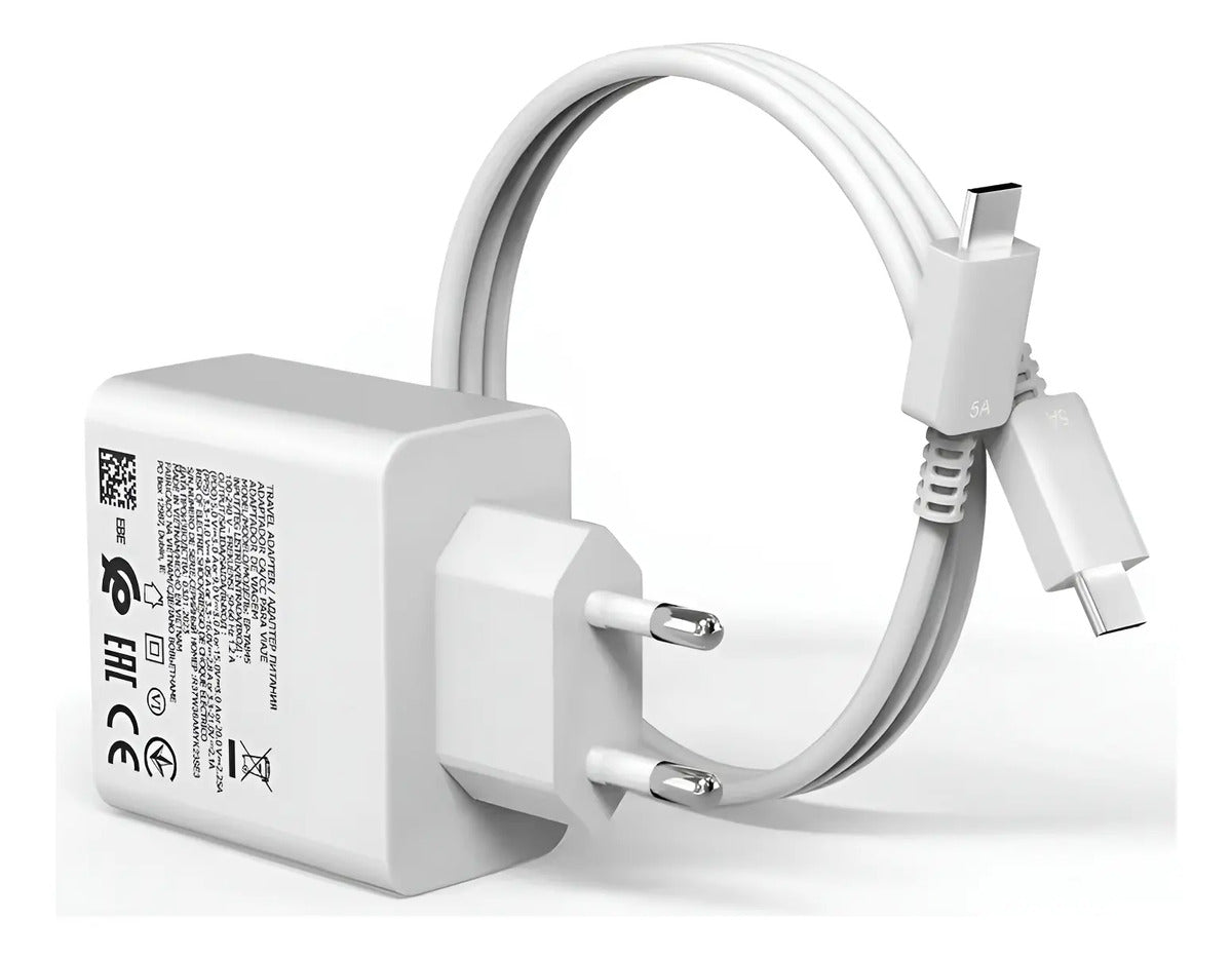Cargador USB Tipo-C 120W Carga Rápida Eficiencia A++ Cable Incluido